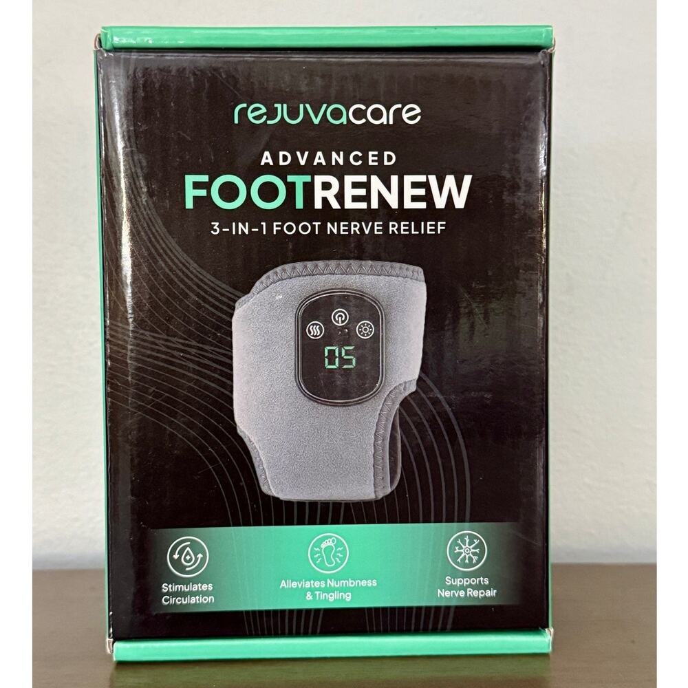 RejuvaCare Advanced FootRenew 3 in 1 Triple Method Massager NIB